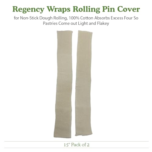 100% Cotton Rolling Pin Cover (Pack of 2 / Natural)