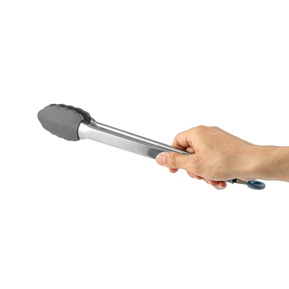 Met Lux 12 Inch Kitchen Tong (12" / Gray)