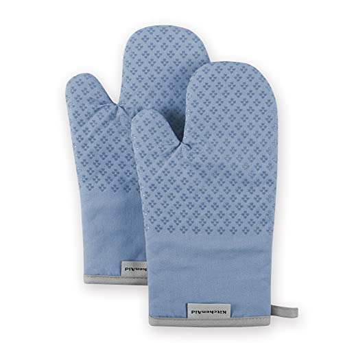 Asteroid Oven Mitt Set (7"x12.5" / Blue Velvet)