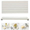 2 Pack Greige Bathroom Sink Vanity Trays (2pcs - 8"x 3.8" - Beige)