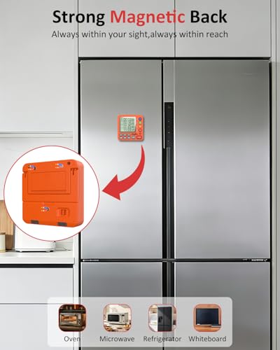 Digital Kitchen Timer with 4 Channel (Orange)