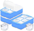 Large Silicone Ice Cube Tray (Blue / 3-Pack)