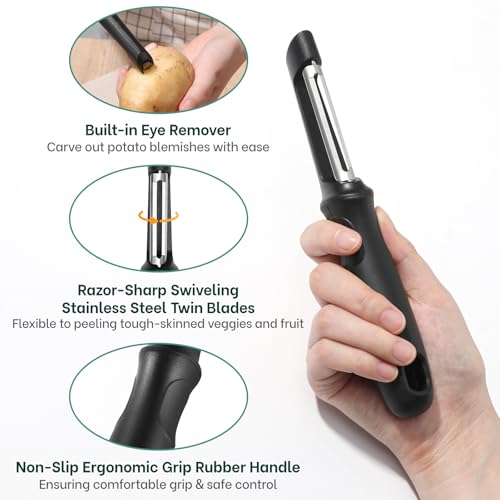 Swivel Vegetable Peeler (Black)