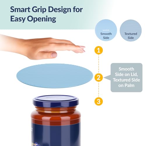 Silicone Jar Opener Gripper Pads (Round Shape / Macaron Colors-4PCS)