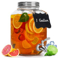 1 Gallon Glass Beverage Dispenser with Lid