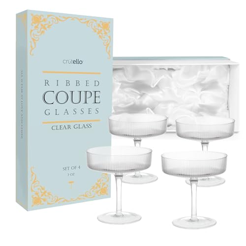 Ripple Coupe Glassware (Clear)