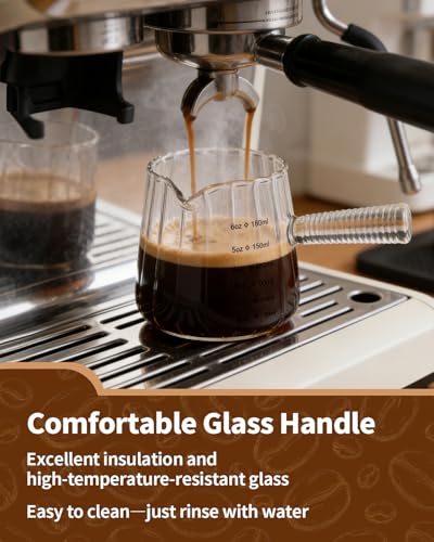 2Pcs 6oz Espresso Cups (6 oz / Fully Transparent)