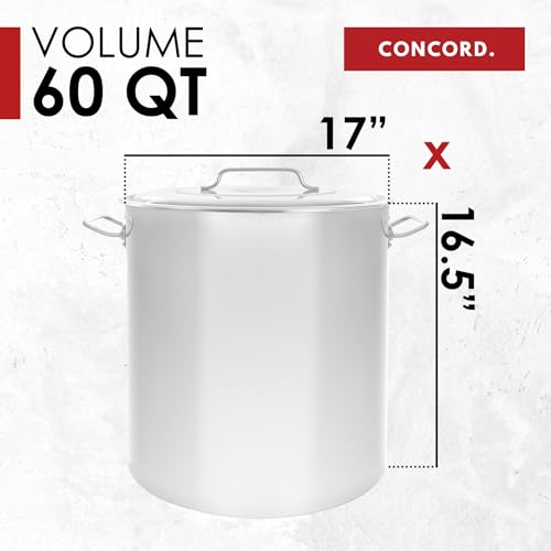 Stainless Steel Stock Pot Kettle (60 Quarts)