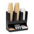 Condiment Station (Black / 6-Compartment, 13" L x 6.4" W x 11.5" H)