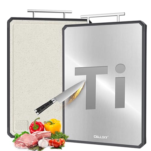 Titanium Cutting Board for Kitchen (16.3"L x 11"W)