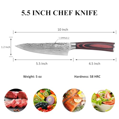 5.5 Inch Small Chef Knife (5.5 inch)