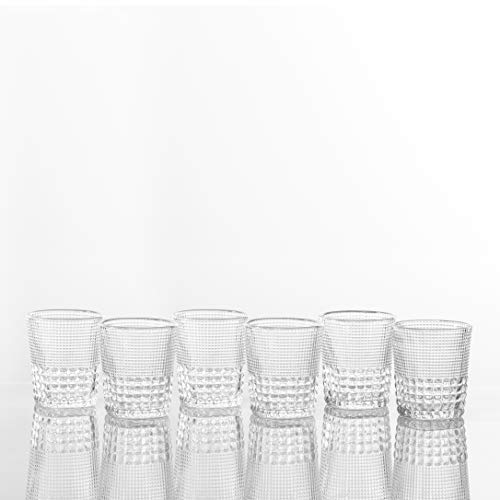 Malcolm Double Old Fashioned Cocktail Glass 6 Pack (Clear)