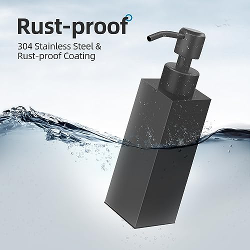 Black Soap Dispenser (Square-black)