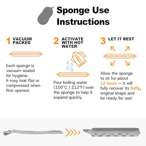 Multi Purpose Dish Sponges Kitchen (Gray)