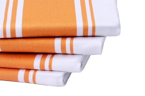 Kitchen Towels Set (Orange / 6 - Pack Stripe Towels)