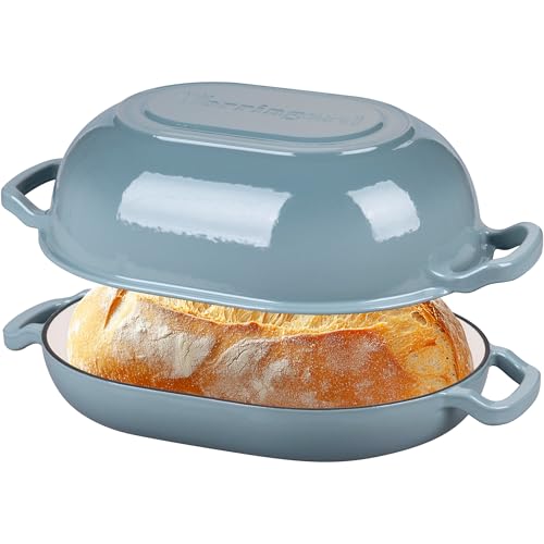 Enameled Cast Iron Sourdough Bread Oven (7 QT / Sea Salt)