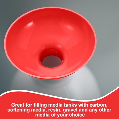 2 Pack Extra Large Wide Mouth Funnel 2.5" x 10" (Red)