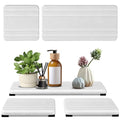 3PCS Water Absorbing Stone Tray (1pcs 21×10cm + 2pcs 10×10cm White Stripe)