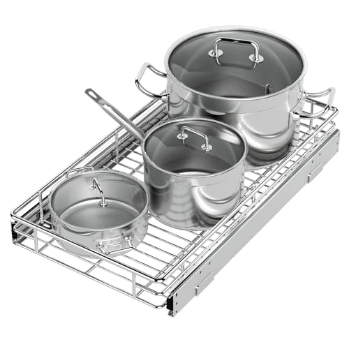 Pull Out Cabinet Organizer (11.8"W x 21"D)