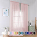 Blush Sheer Curtains 96 Inches Long (Blush / 42"W x 96"L (Pack of 2))
