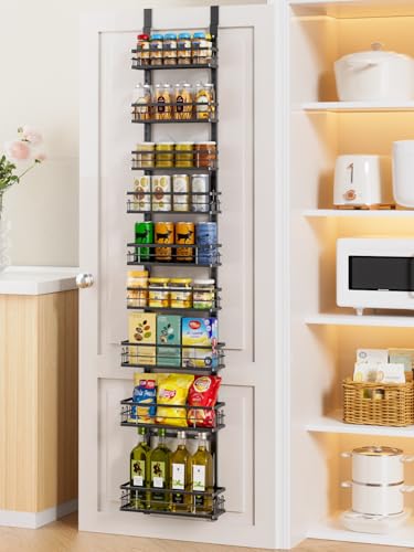 9 Tier Over the Door Pantry Organizer (Black / 9 Tier-S)