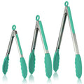Kitchen Tongs for Cooking ((02) Aqua Sky)