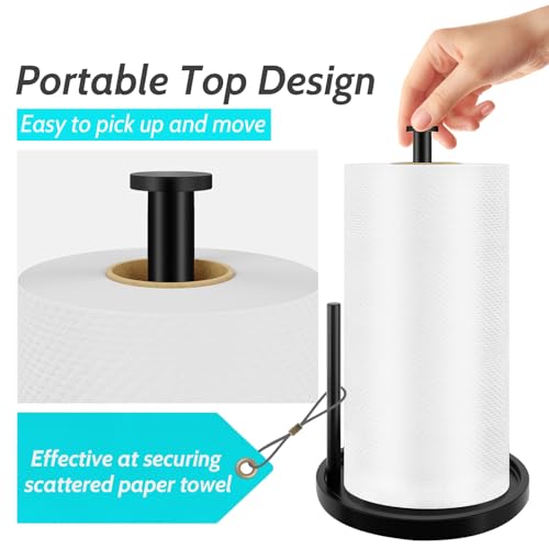 Paper Towel Holder Countertop (Black)