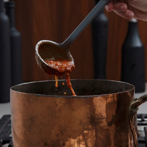 Get It Right Silicone Ladle Spoon (Slate / 3/4 Cup)