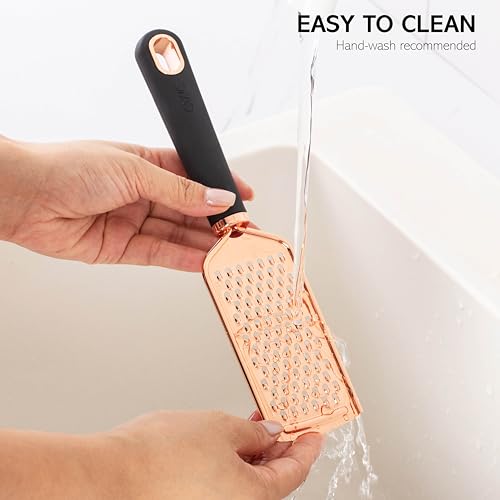 Kitchen Gadget Set Copper Plated Stainless Steel Utensils with Soft Touch Handles (10 Pieces / Copper Black)