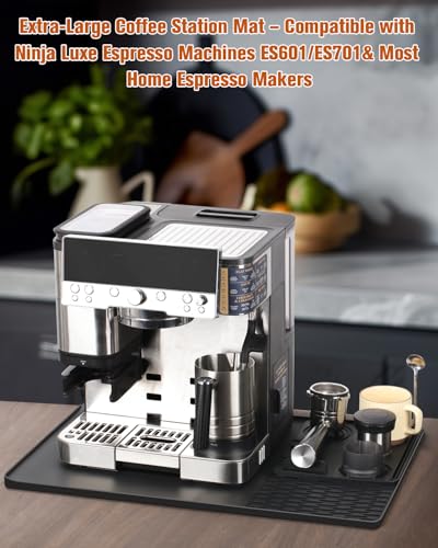 Silicone Coffee Maker Mat for Ninja Luxe Espresso Coffee Machine ES601