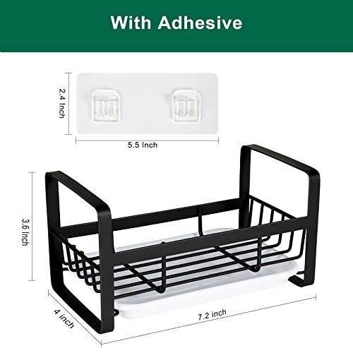Sponge Holder for Kitchen Sink (Sponge Holder / Black)