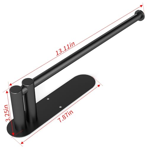 Paper Towel Holder Under Cabinet (Matte Black)
