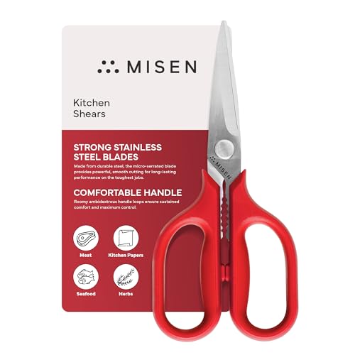 Heavy Duty Kitchen Shears (Small / Red)
