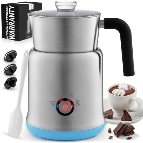 Zulay Electric Hot Chocolate Maker Machine (Cloud Silver / Frother Steamer)
