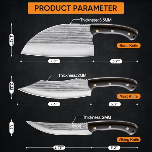 3PCS Meat Cleaver Knife Set (3PCS Meat Cleaver Set)