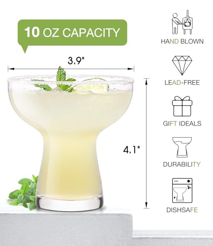 Martini Glasses Set of 4 (Set of 4 10oz)
