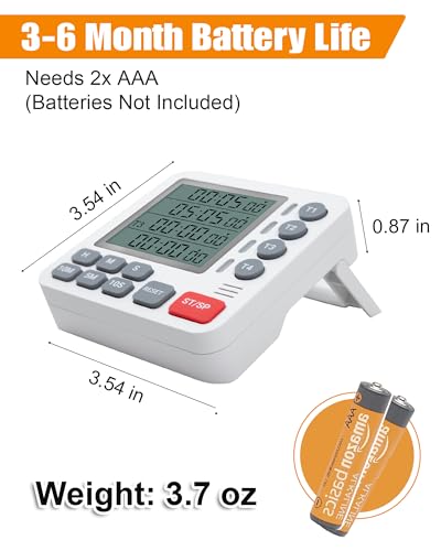 Digital Kitchen Timer (White)