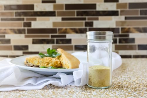 Glass Spice Jar With Stainless Steel Shaker Lid (4 fl oz)