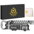 Fire Truck Bottle Opener (Metallic Silver with Gift Box)