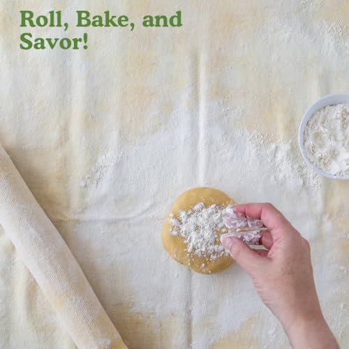 Natural Pastry Cloth 20"x24" with 15”Rolling Pin Cover