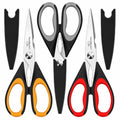 Magnificent Kitchen Scissors Heavy Duty (Red/ Grey/ Orange)