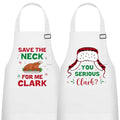 Christmas Matching Aprons for Couples (Christmas Holiday C)