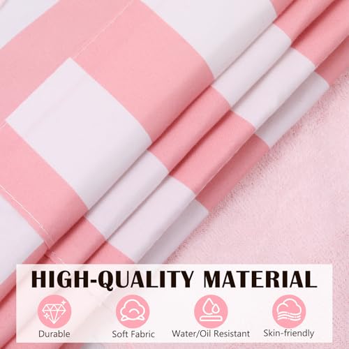 Kitchen Aprons with Pockets for Women Men (Pink)