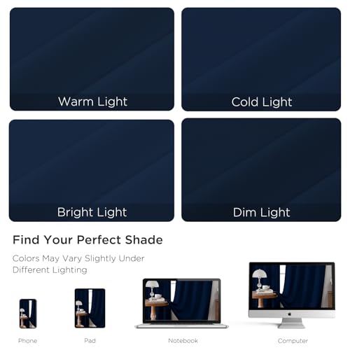 Navy Blue Blackout Curtains Customize (Navy Blue / Customsize)