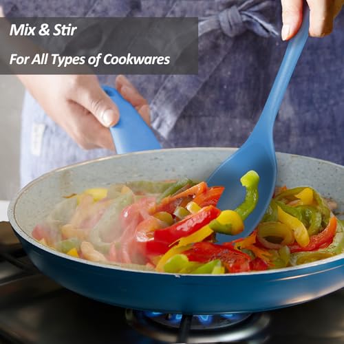 Silicone Spoons for Cooking (Starry Blue)