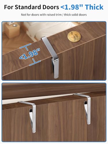 Over the Door Organizer for Pantry (Black / 2 Pack (Standard))