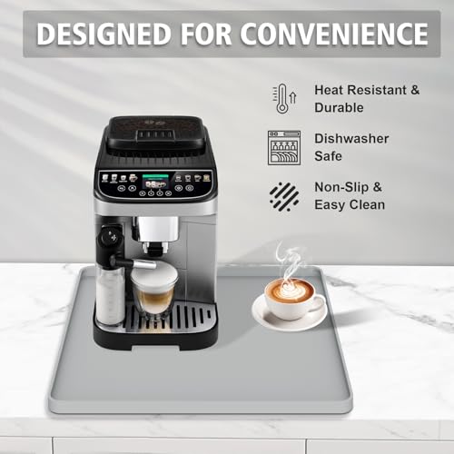 Silicone Coffee Mat 16"x16" (Gray)