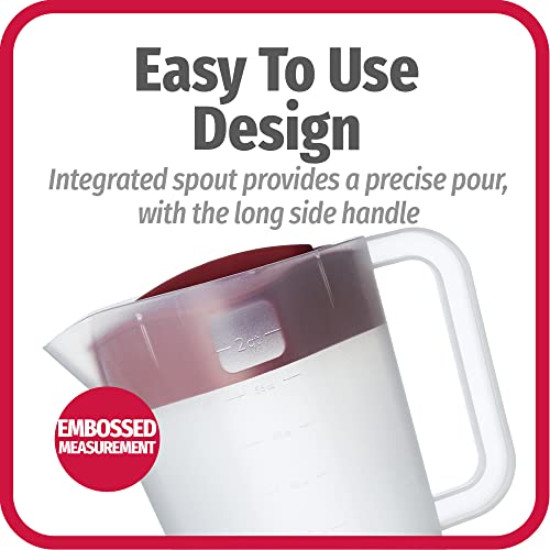 1/2-Gallon Pitcher with 4 Way Lid, BPA Free (64 Ounces)