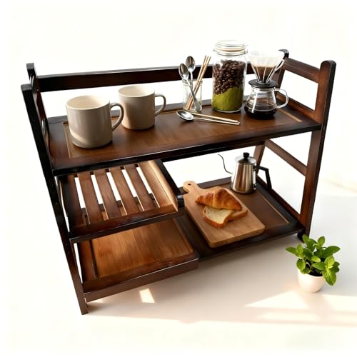 3 Tier Bamboo Matcha Station (brown)