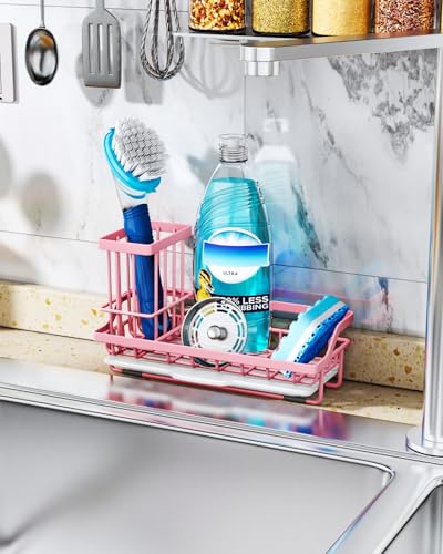 Sponge Holder for Kitchen Sink (Pink)